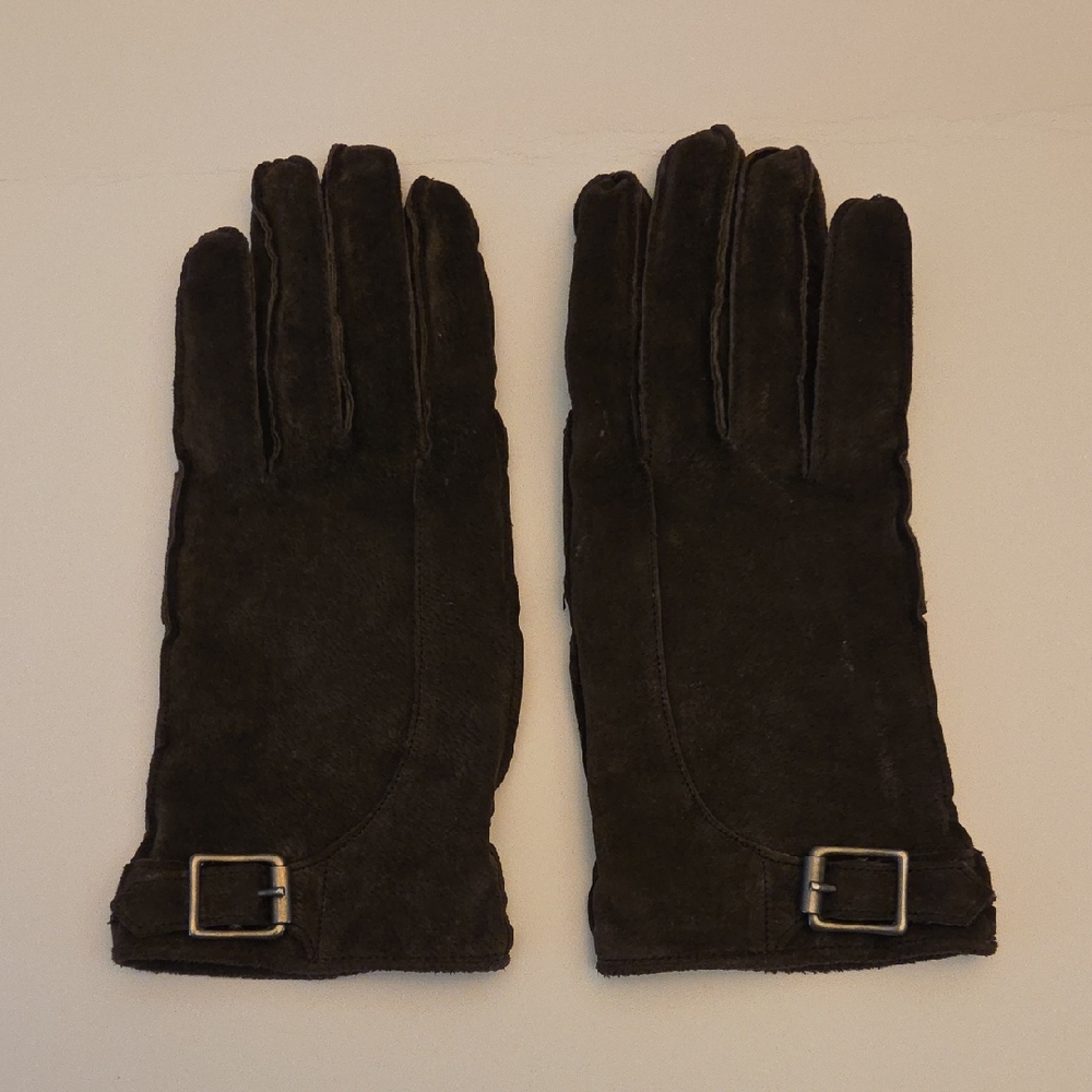 Ralph Lauren Women's Suede Gloves Size L